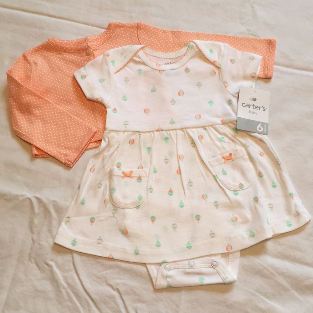 Carter's 6M Bodysuit Dress Set